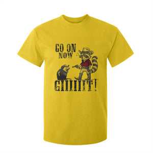 Funny Cowboy Raccoon Opossum T Shirt For Kid Go On Now Git TS14 Daisy Print Your Wear