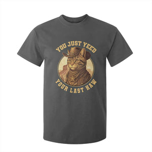 Cowboy Cat T Shirt For Kid You Just Yeehaw Your Last Haw TS14 Dark Heather Print Your Wear