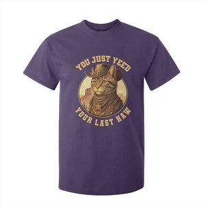 Cowboy Cat T Shirt For Kid You Just Yeehaw Your Last Haw TS14 Purple Print Your Wear
