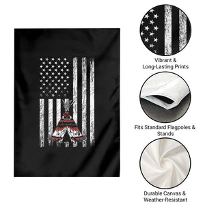 Teepee Pocket Native American Garden Flag American Flag Native Feather Pride Month Indigenous TS14 Print Your Wear