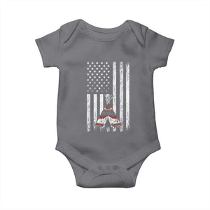 Teepee Pocket Native American Baby Onesie American Flag Native Feather Pride Month Indigenous TS14 Charcoal Print Your Wear