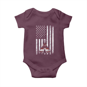 Teepee Pocket Native American Baby Onesie American Flag Native Feather Pride Month Indigenous TS14 Maroon Print Your Wear