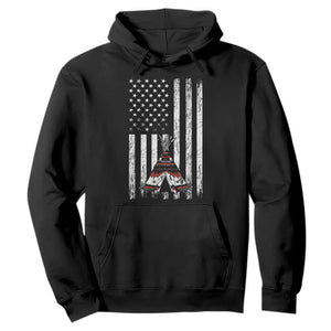 Teepee Pocket Native American Hoodie American Flag Native Feather Pride Month Indigenous TS14 Black Print Your Wear