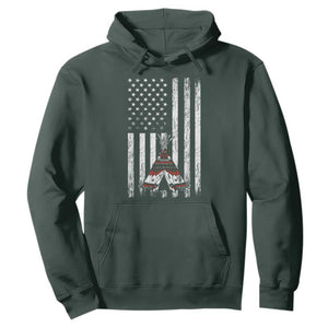 Teepee Pocket Native American Hoodie American Flag Native Feather Pride Month Indigenous TS14 Dark Forest Green Print Your Wear