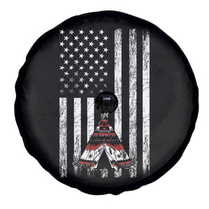 Teepee Pocket Native American Spare Tire Cover American Flag Native Feather Pride Month Indigenous TS14 Print Your Wear
