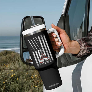 Teepee Pocket Native American Tumbler With Handle American Flag Native Feather Pride Month Indigenous TS14 Print Your Wear