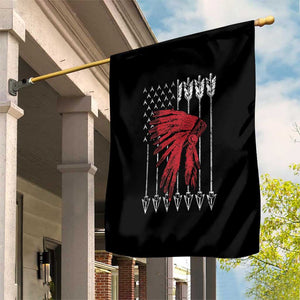 Native American Teepee American Flag Garden Flag TS14 Print Your Wear