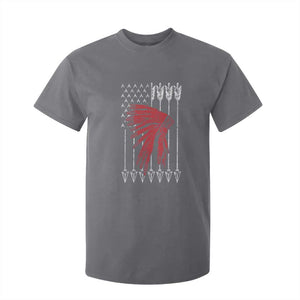 Native American Teepee American Flag T Shirt For Kid TS14 Charcoal Print Your Wear