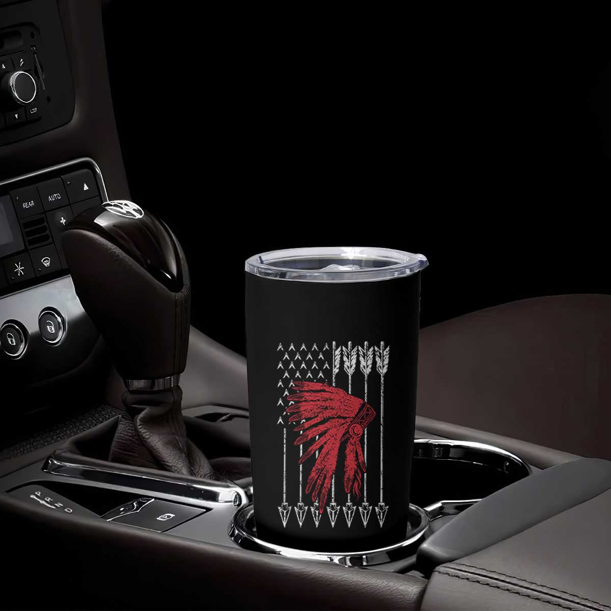 Native American Teepee American Flag Tumbler Cup TS14 Print Your Wear