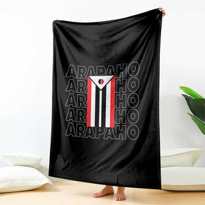 Arapaho Nation Flag Symbol Throw Blanket TS14 Print Your Wear