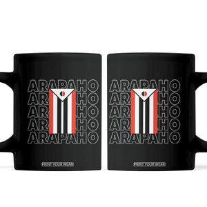 Arapaho Nation Flag Symbol Coffee Mug TS14 Black Print Your Wear
