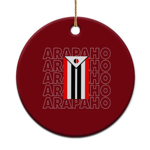 Arapaho Nation Flag Symbol Ceramic Ornament TS14 1pc Red Print Your Wear