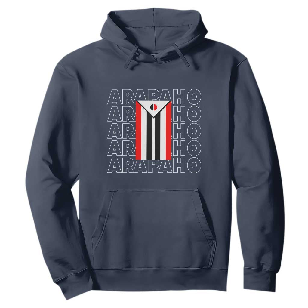 Arapaho Nation Flag Symbol Hoodie TS14 Navy Print Your Wear