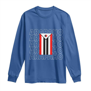 Arapaho Nation Flag Symbol Long Sleeve Shirt TS14 Royal Blue Print Your Wear