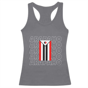 Arapaho Nation Flag Symbol Racerback Tank Top TS14 Charcoal Print Your Wear