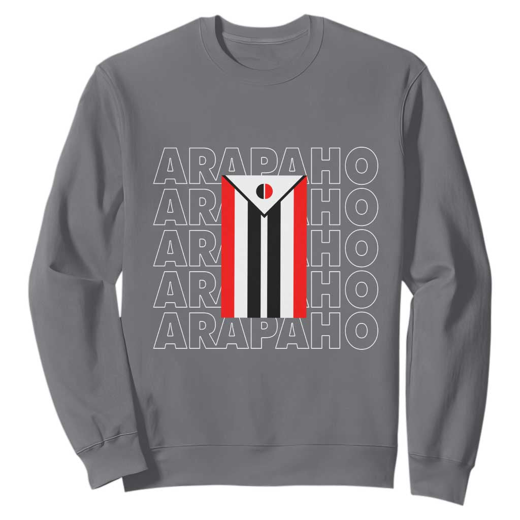 Arapaho Nation Flag Symbol Sweatshirt TS14 Charcoal Print Your Wear