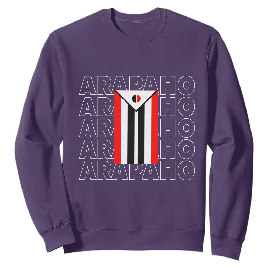 Arapaho Nation Flag Symbol Sweatshirt TS14 Purple Print Your Wear