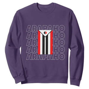 Arapaho Nation Flag Symbol Sweatshirt TS14 Purple Print Your Wear