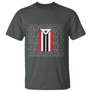 Arapaho Nation Flag Symbol T Shirt TS14 Dark Heather Print Your Wear