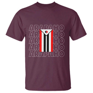Arapaho Nation Flag Symbol T Shirt TS14 Maroon Print Your Wear
