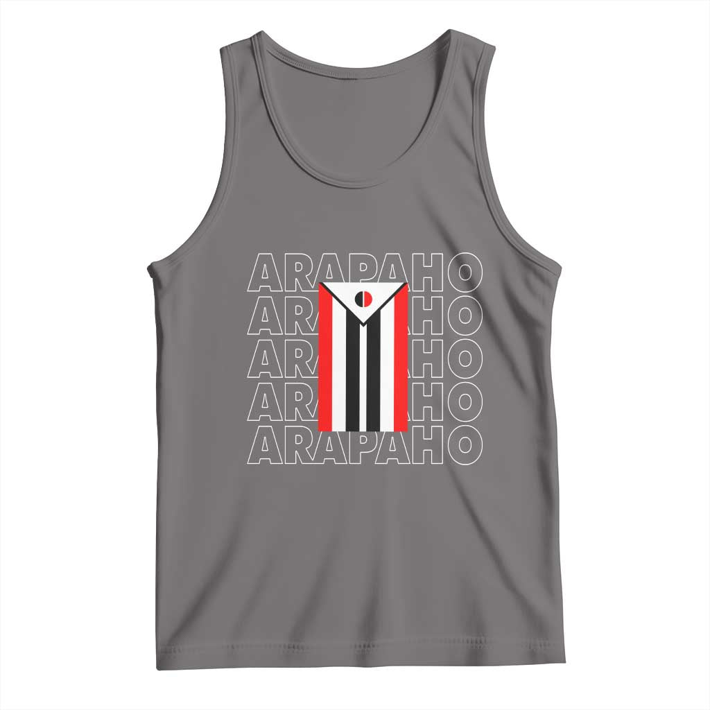 Arapaho Nation Flag Symbol Tank Top TS14 Deep Heather Print Your Wear