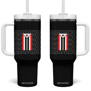 Arapaho Nation Flag Symbol Tumbler With Handle TS14 One Size: 40 oz Black Print Your Wear
