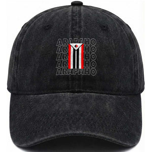 Arapaho Nation Flag Symbol Washed Cotton Baseball Cap TS14 Print Your Wear