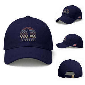 Native Indian American Pride Indigenous Native American Baseball Cap TS14 Baseball Cap Universal Fit Dark Blue Print Your Wear