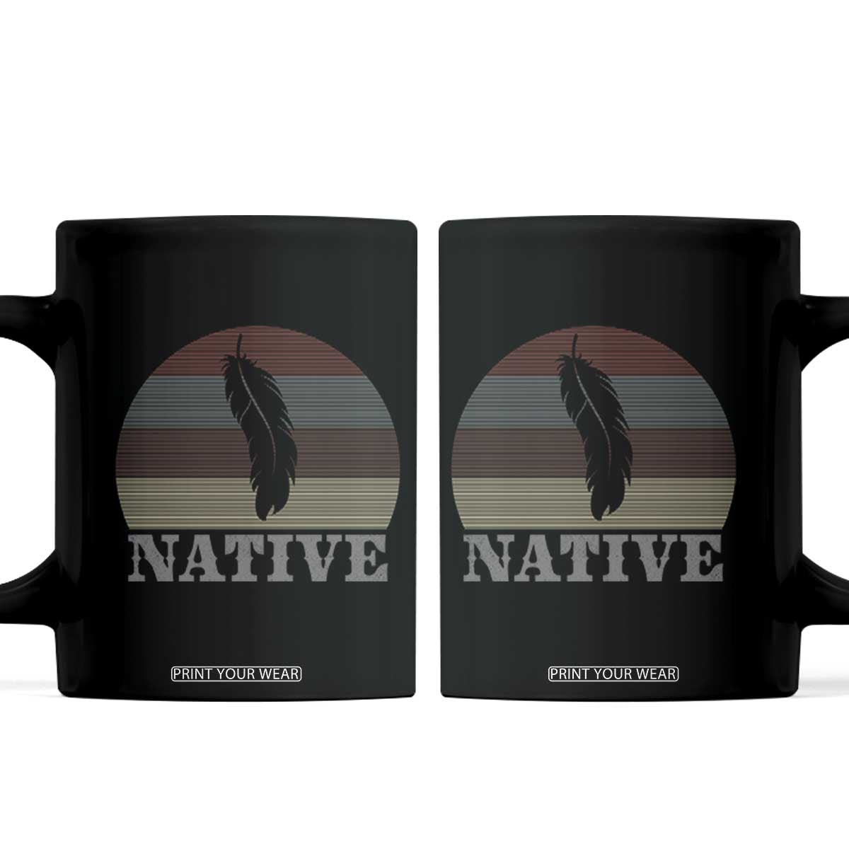 Native Indian American Pride Indigenous Native American Coffee Mug TS14 Black Print Your Wear