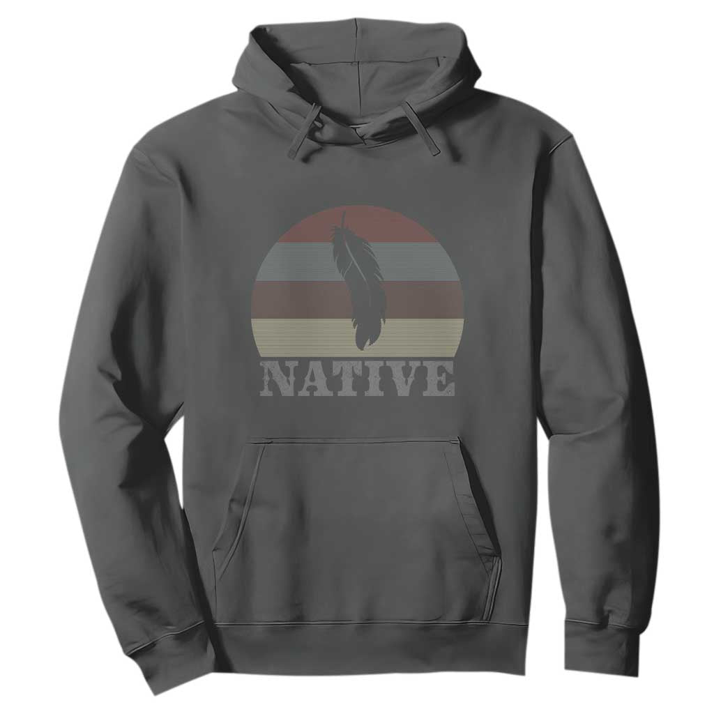 Native Indian American Pride Indigenous Native American Hoodie TS14 Dark Heather Print Your Wear