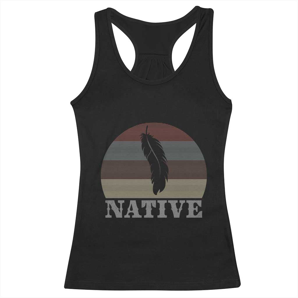 Native Indian American Pride Indigenous Native American Racerback Tank Top TS14 Black Print Your Wear