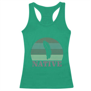 Native Indian American Pride Indigenous Native American Racerback Tank Top TS14 Irish Green Print Your Wear
