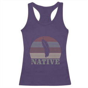 Native Indian American Pride Indigenous Native American Racerback Tank Top TS14 Purple Print Your Wear