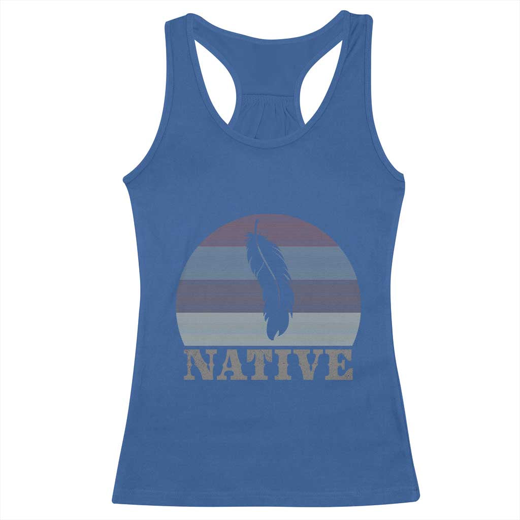 Native Indian American Pride Indigenous Native American Racerback Tank Top TS14 Royal Blue Print Your Wear