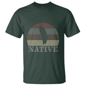 Native Indian American Pride Indigenous Native American T Shirt TS14 Dark Forest Green Print Your Wear