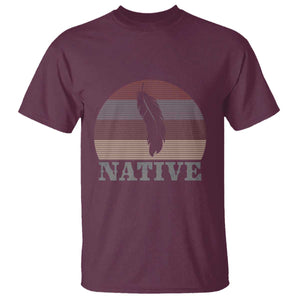 Native Indian American Pride Indigenous Native American T Shirt TS14 Maroon Print Your Wear