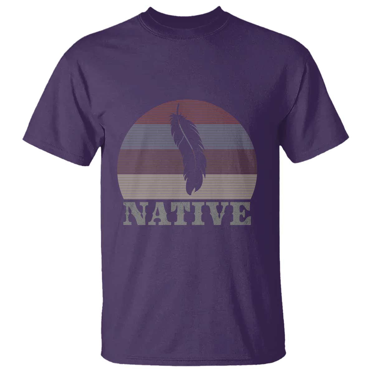 Native Indian American Pride Indigenous Native American T Shirt TS14 Purple Print Your Wear