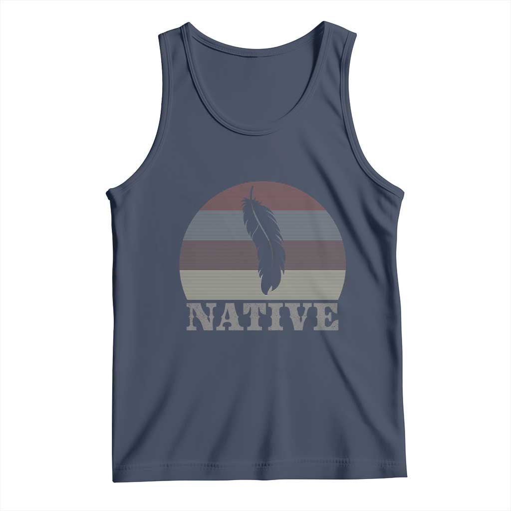 Native Indian American Pride Indigenous Native American Tank Top TS14 Navy Print Your Wear
