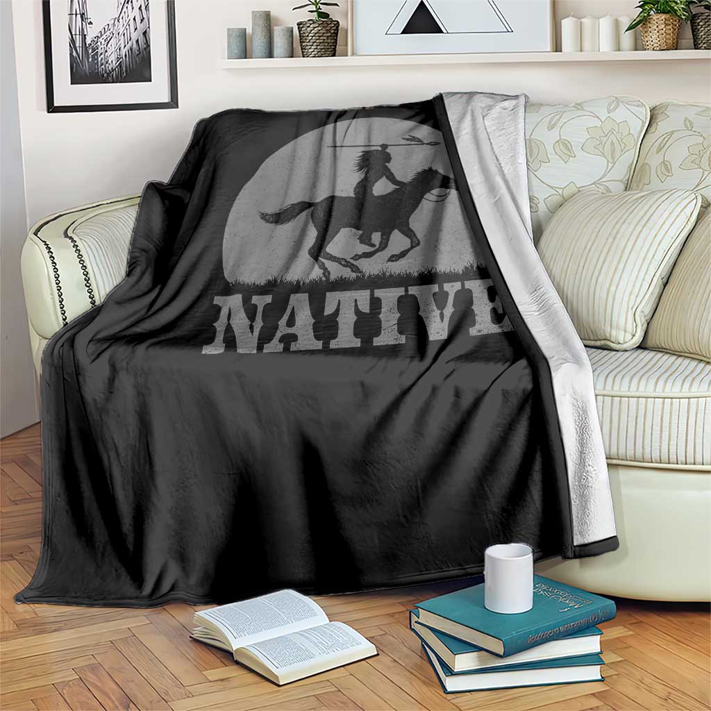 Northwest Native American Knight Pride Mountain Warrior Throw Blanket TS14 Print Your Wear