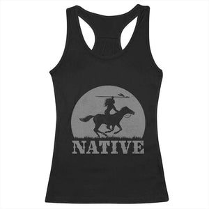 Northwest Native American Knight Pride Mountain Warrior Racerback Tank Top TS14 Black Print Your Wear