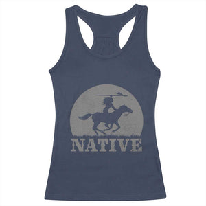 Northwest Native American Knight Pride Mountain Warrior Racerback Tank Top TS14 Navy Print Your Wear