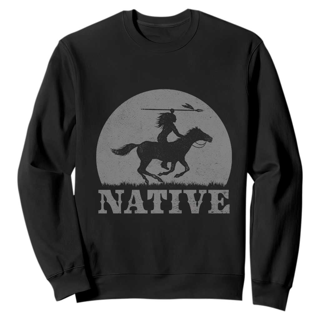 Northwest Native American Knight Pride Mountain Warrior Sweatshirt TS14 Black Print Your Wear
