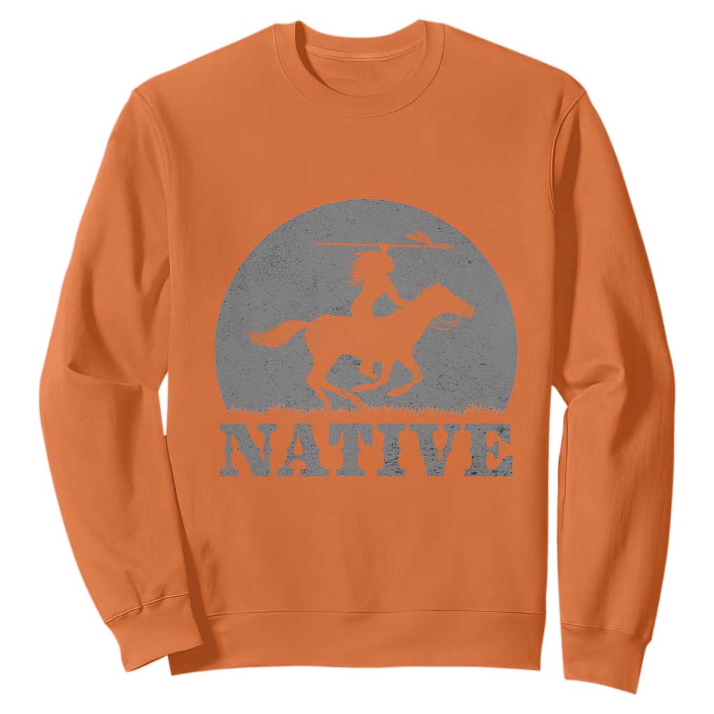 Northwest Native American Knight Pride Mountain Warrior Sweatshirt TS14 Orange Print Your Wear