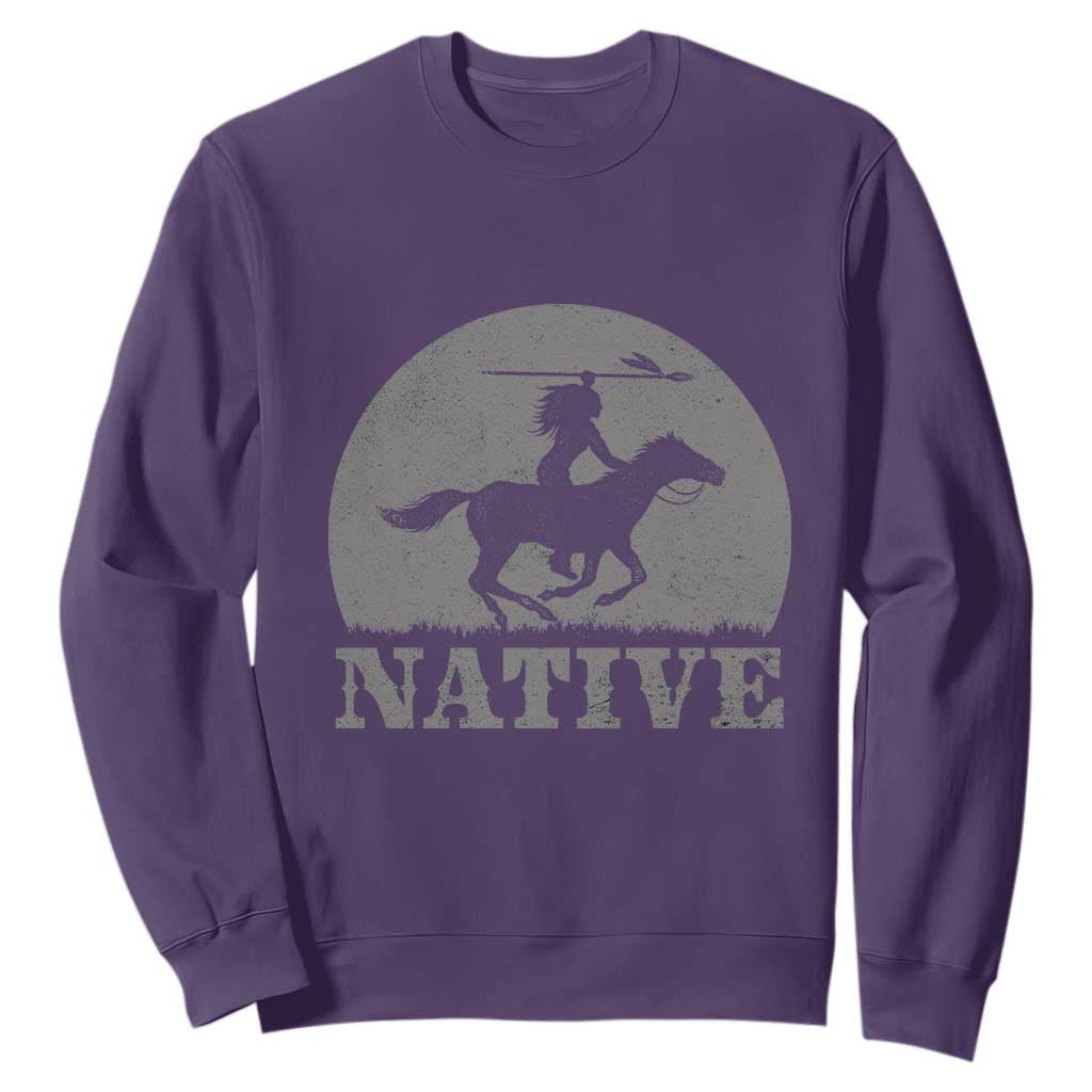 Northwest Native American Knight Pride Mountain Warrior Sweatshirt TS14 Purple Print Your Wear