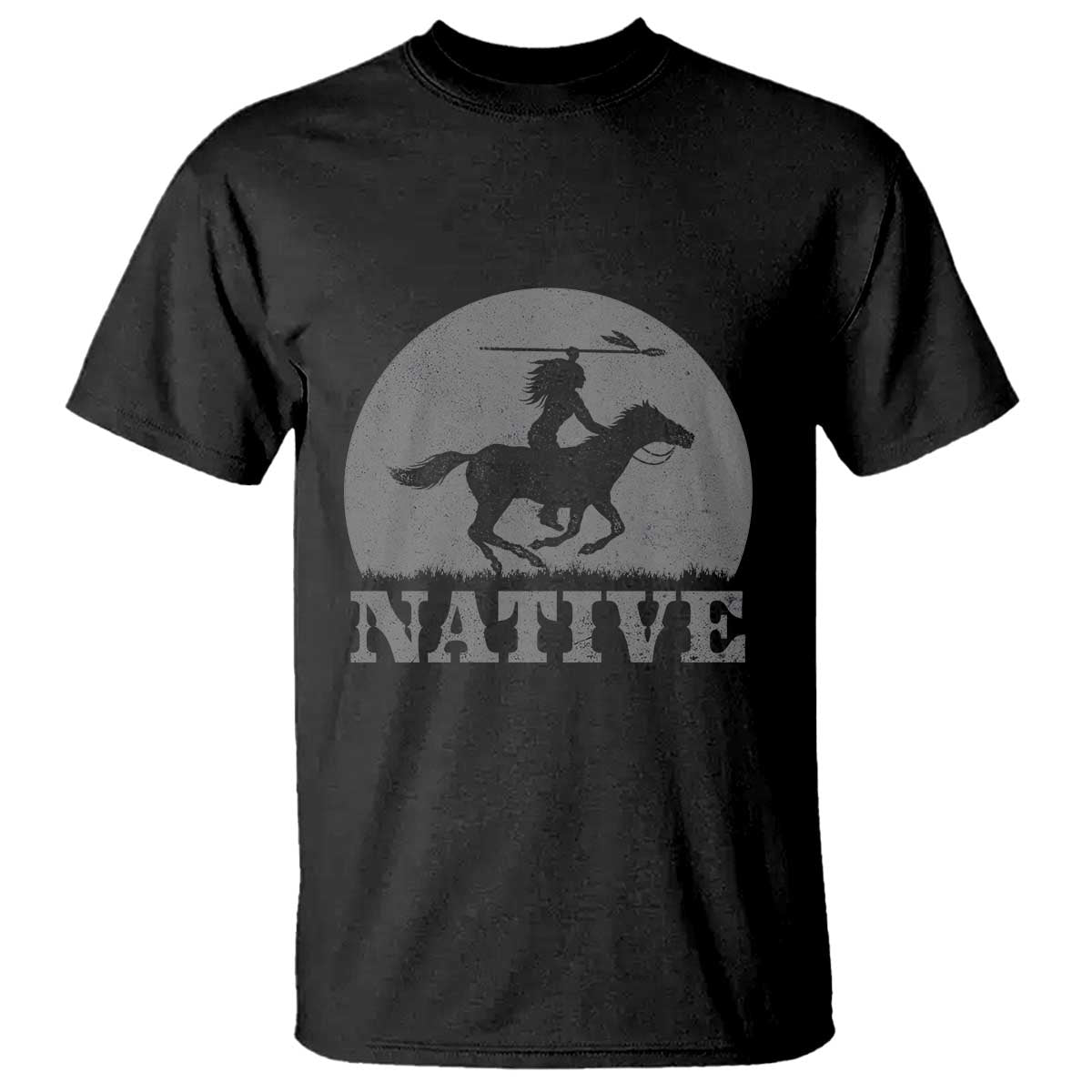 Northwest Native American Knight Pride Mountain Warrior T Shirt TS14 Black Print Your Wear