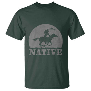 Northwest Native American Knight Pride Mountain Warrior T Shirt TS14 Dark Forest Green Print Your Wear