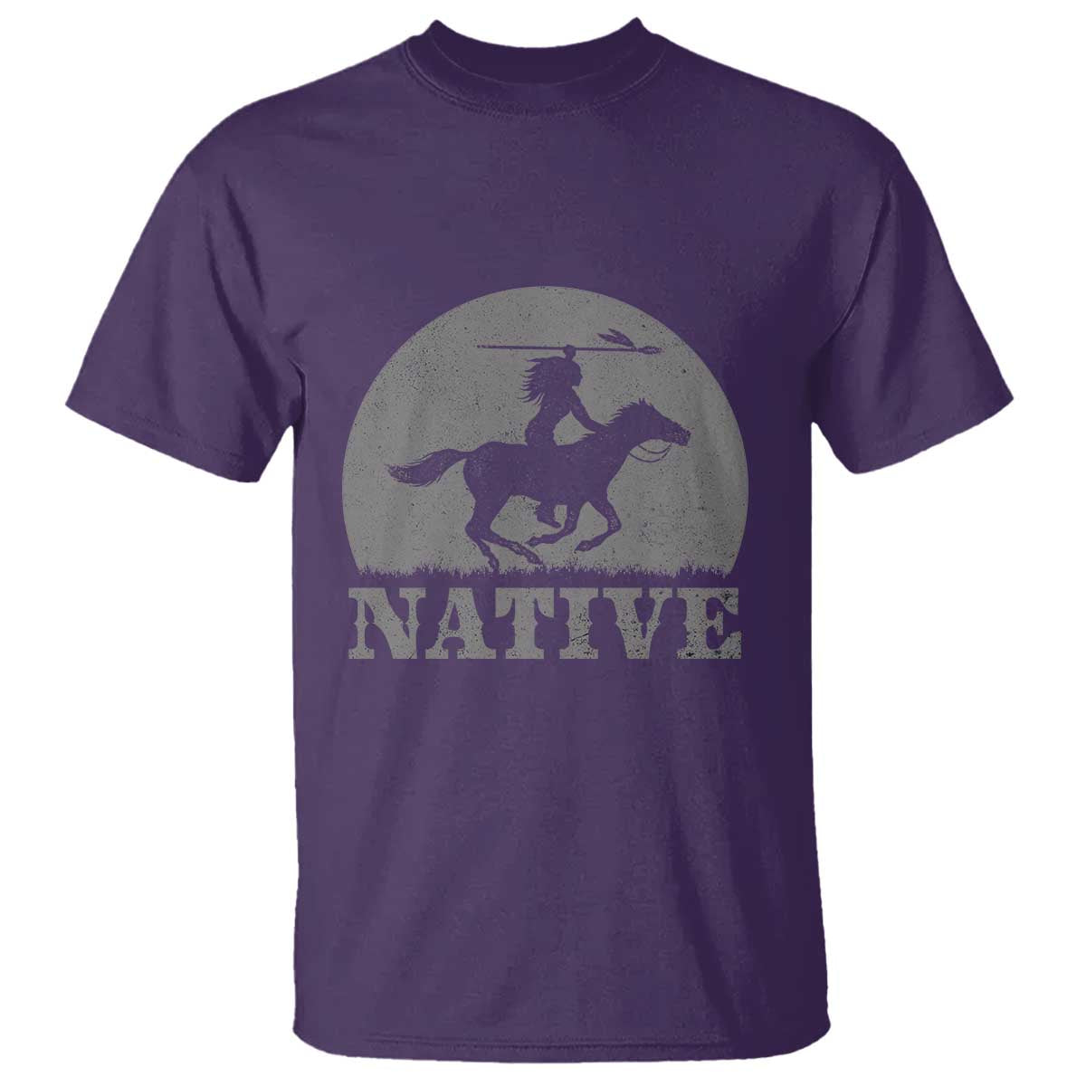 Northwest Native American Knight Pride Mountain Warrior T Shirt TS14 Purple Print Your Wear