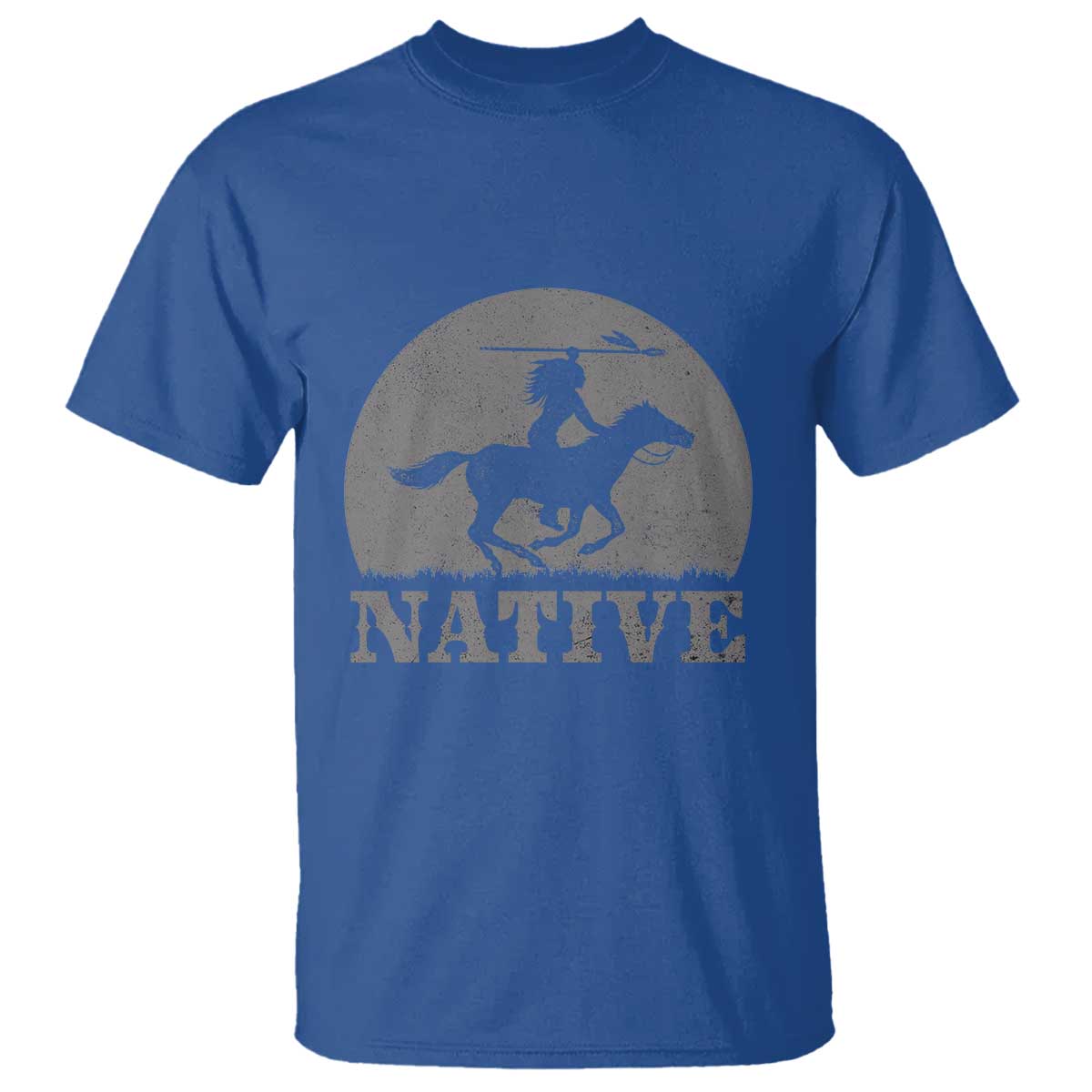 Northwest Native American Knight Pride Mountain Warrior T Shirt TS14 Royal Blue Print Your Wear