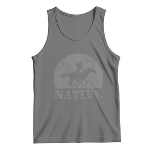 Northwest Native American Knight Pride Mountain Warrior Tank Top TS14 Black Heather Print Your Wear