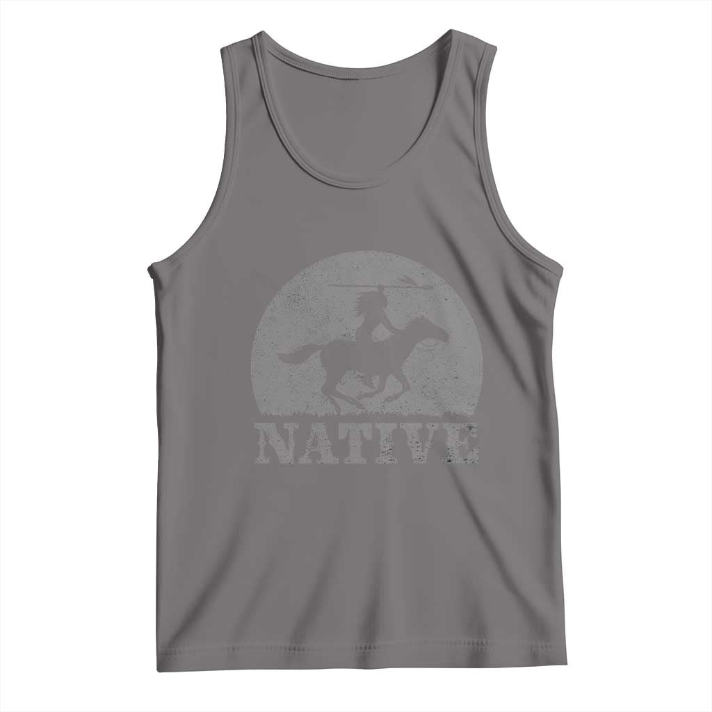 Northwest Native American Knight Pride Mountain Warrior Tank Top TS14 Deep Heather Print Your Wear